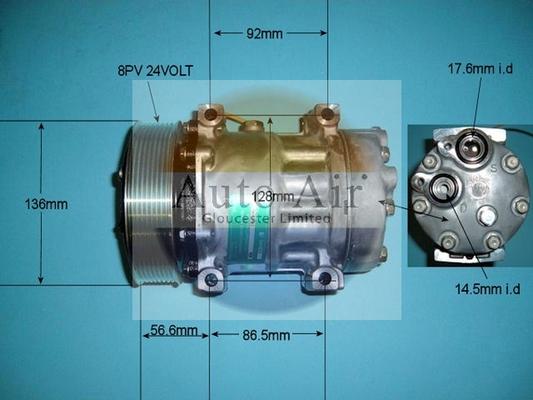 Auto Air Gloucester 14-8044 - Компрессор кондиционера autospares.lv