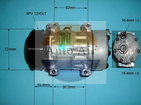 Auto Air Gloucester 14-8074 - Компрессор кондиционера autospares.lv