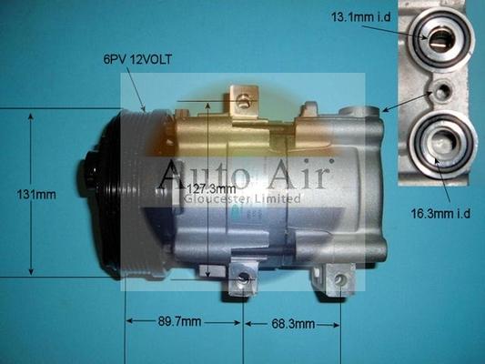 Auto Air Gloucester 14-8145 - Компрессор кондиционера autospares.lv