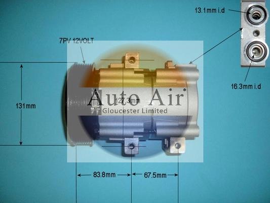 Auto Air Gloucester 14-8146P - Компрессор кондиционера autospares.lv