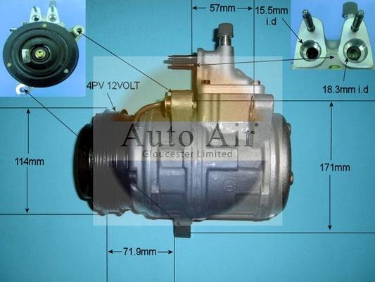 Auto Air Gloucester 14-8161R - Компрессор кондиционера autospares.lv