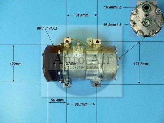 Auto Air Gloucester 14-8215P - Компрессор кондиционера autospares.lv