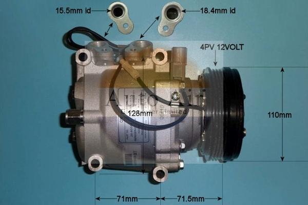 Auto Air Gloucester 14-3570P - Компрессор кондиционера autospares.lv