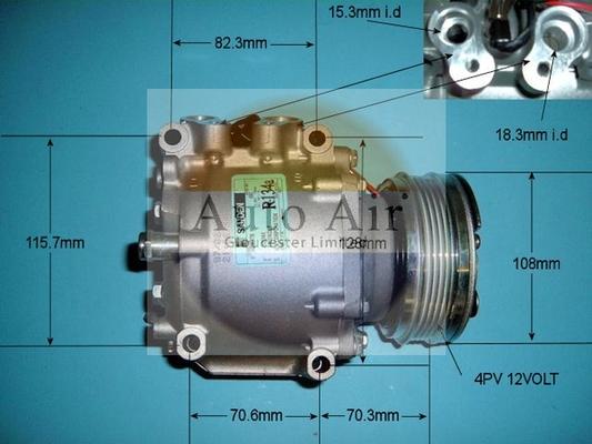 Auto Air Gloucester 14-3570 - Компрессор кондиционера autospares.lv