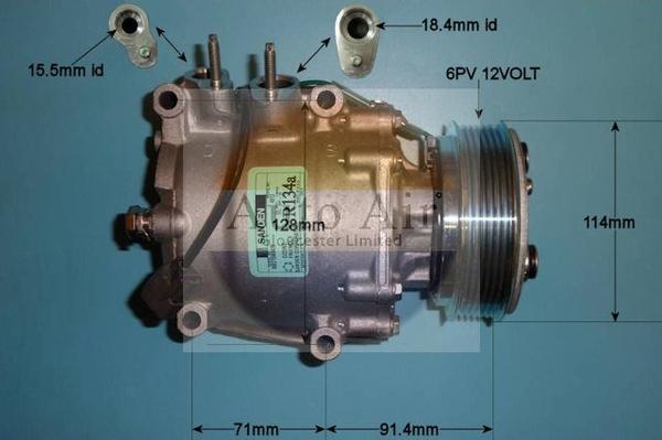 Auto Air Gloucester 14-3571 - Компрессор кондиционера autospares.lv