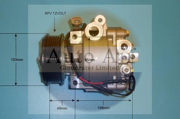 Auto Air Gloucester 14-2090P - Компрессор кондиционера autospares.lv