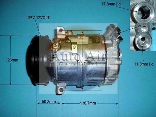 Auto Air Gloucester 14-2056 - Компрессор кондиционера autospares.lv