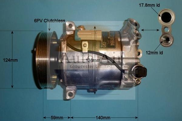 Auto Air Gloucester 14-2058 - Компрессор кондиционера autospares.lv