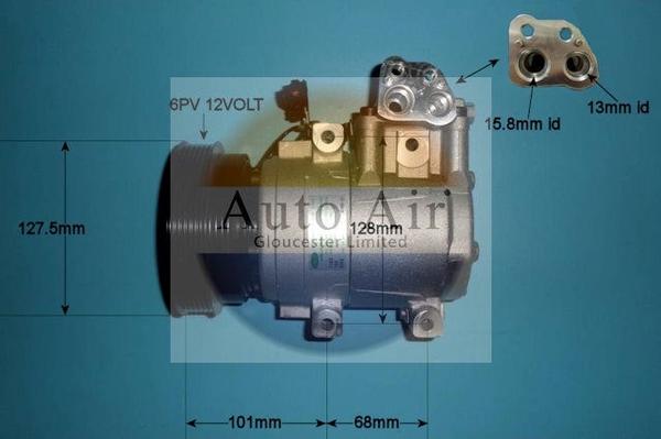 Auto Air Gloucester 14-2070 - Компрессор кондиционера autospares.lv