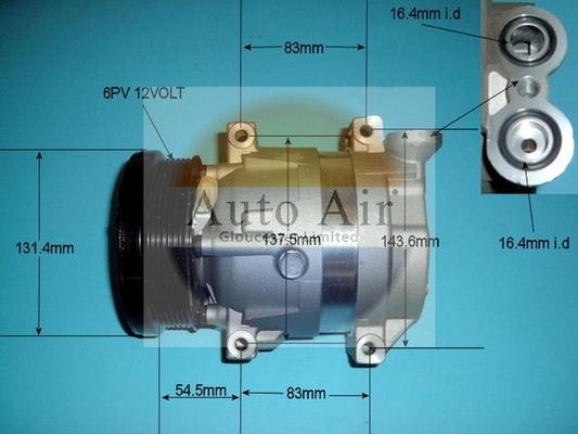 Auto Air Gloucester 14-2205 - Компрессор кондиционера autospares.lv