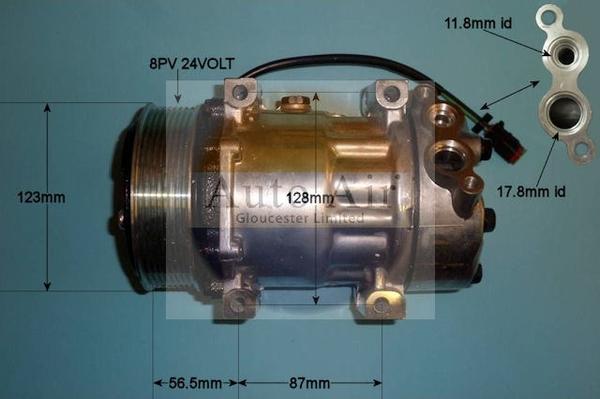 Auto Air Gloucester 14-7980 - Компрессор кондиционера autospares.lv