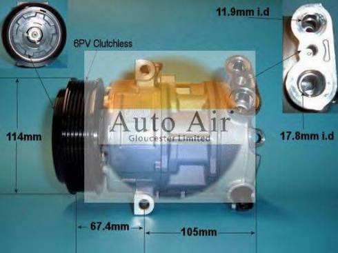 Auto Air Gloucester 14-7489 - Компрессор кондиционера autospares.lv