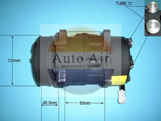 Auto Air Gloucester 14-7485R - Компрессор кондиционера autospares.lv