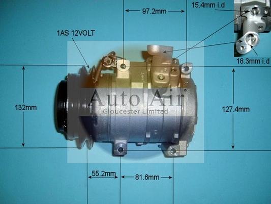 Auto Air Gloucester 14-7424 - Компрессор кондиционера autospares.lv