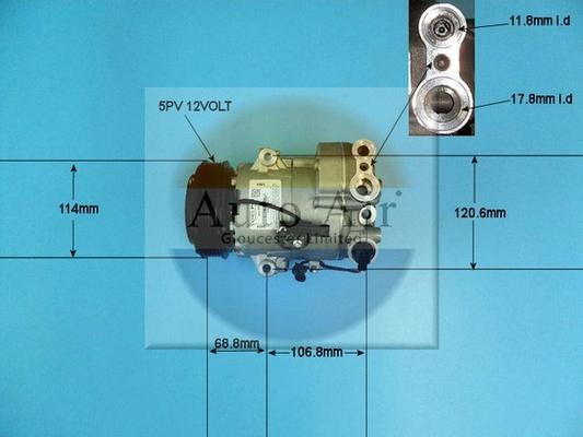 Auto Air Gloucester 14-7478 - Компрессор кондиционера autospares.lv