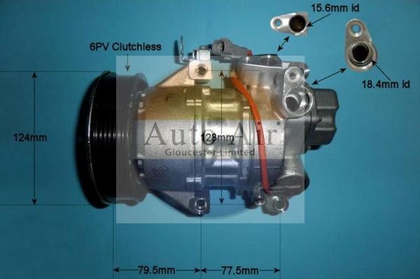 Auto Air Gloucester 14-7472 - Компрессор кондиционера autospares.lv