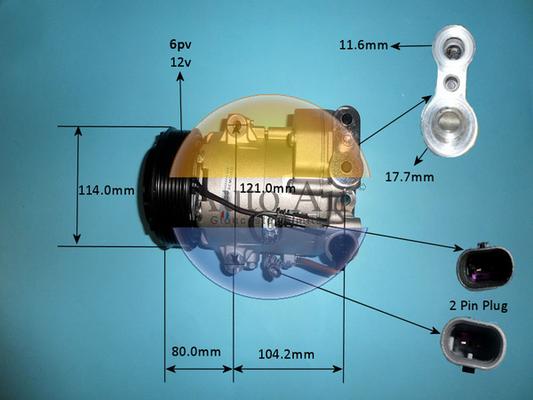 Auto Air Gloucester 14-7477p - Компрессор кондиционера autospares.lv