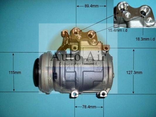 Auto Air Gloucester 14-7704 - Компрессор кондиционера autospares.lv