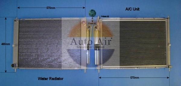 Auto Air Gloucester 16-9951 - Конденсатор кондиционера autospares.lv