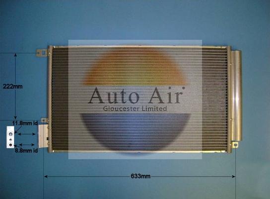 Auto Air Gloucester 16-9801 - Конденсатор кондиционера autospares.lv