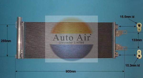 Auto Air Gloucester 16-9796 - Конденсатор кондиционера autospares.lv