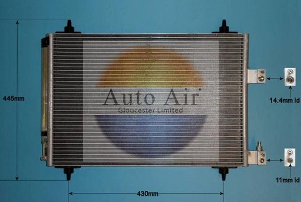 Auto Air Gloucester 16-9749 - Конденсатор кондиционера autospares.lv