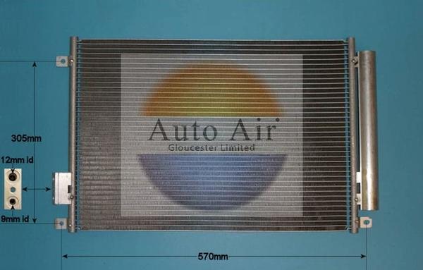 Auto Air Gloucester 16-9703 - Конденсатор кондиционера autospares.lv