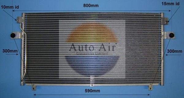 Auto Air Gloucester 16-6207 - Конденсатор кондиционера autospares.lv