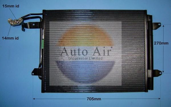 Auto Air Gloucester 16-6215 - Конденсатор кондиционера autospares.lv