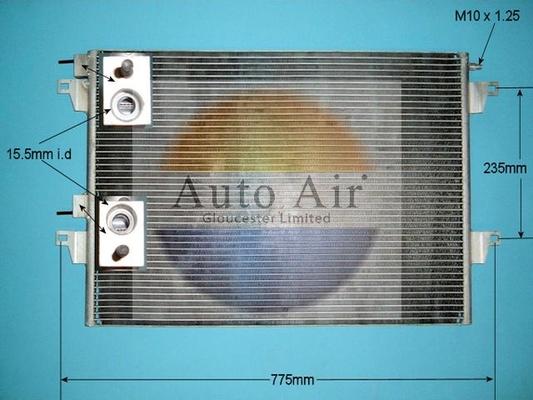 Auto Air Gloucester 16-1109 - Конденсатор кондиционера autospares.lv