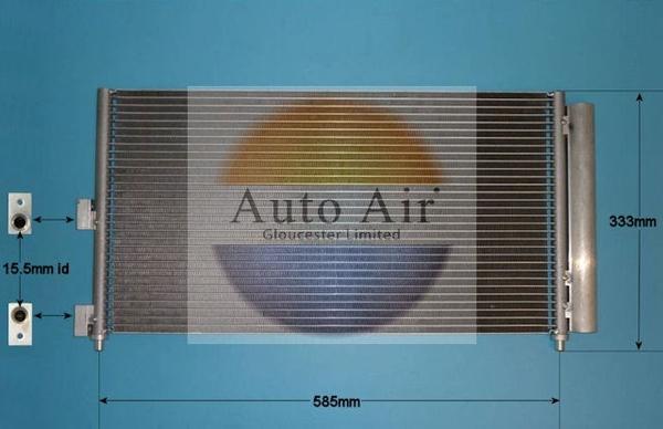 Auto Air Gloucester 16-1104 - Конденсатор кондиционера autospares.lv