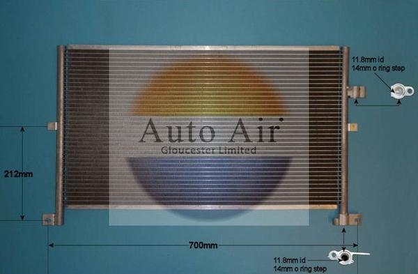 Auto Air Gloucester 16-1132 - Конденсатор кондиционера autospares.lv
