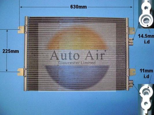 Auto Air Gloucester 16-1312A - Конденсатор кондиционера autospares.lv