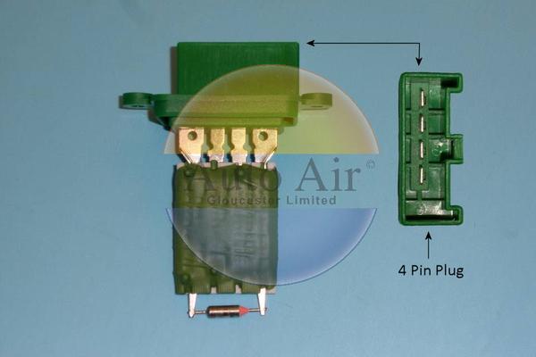 Auto Air Gloucester 20-0009 - Дополнительный резистор, вентилятор кондиционера autospares.lv