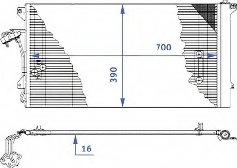 Autoclima 30311544CP - Конденсатор кондиционера autospares.lv