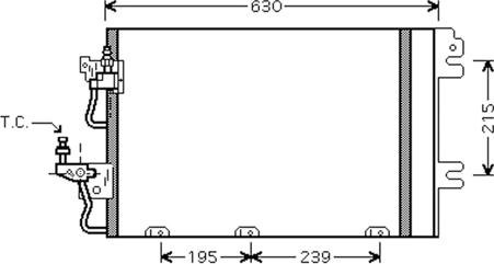 Autoclima 30311505CP - Конденсатор кондиционера autospares.lv