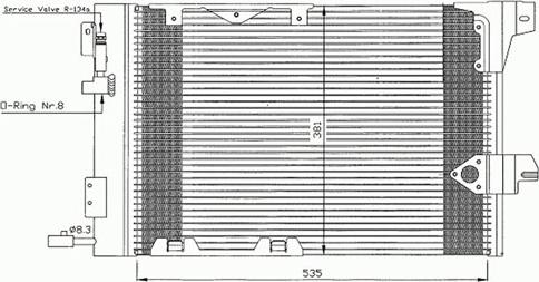 Autoclima 30311383CP - Конденсатор кондиционера autospares.lv