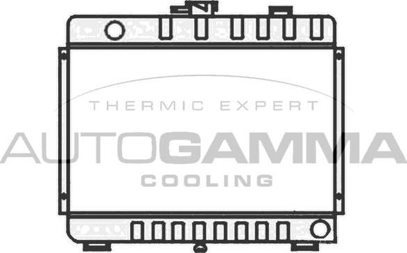 Autogamma 404072 - Радиатор, охлаждение двигателя autospares.lv