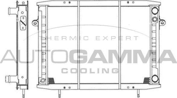 Autogamma 401008 - Радиатор, охлаждение двигателя autospares.lv