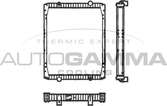 Autogamma 401038 - Радиатор, охлаждение двигателя autospares.lv