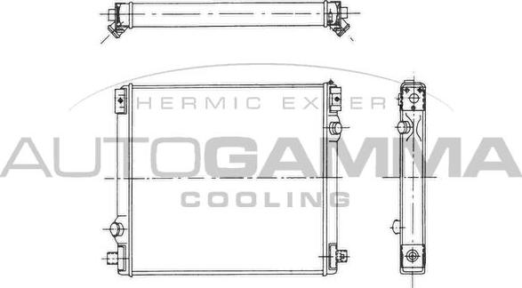 Autogamma 403462 - Радиатор, охлаждение двигателя autospares.lv