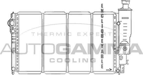 Autogamma 104698 - Радиатор, охлаждение двигателя autospares.lv