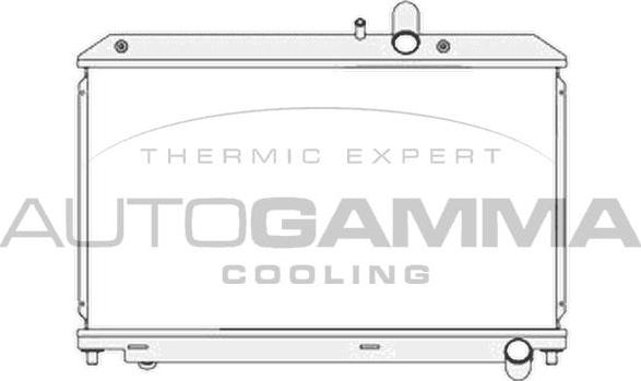 Autogamma 104682 - Радиатор, охлаждение двигателя autospares.lv