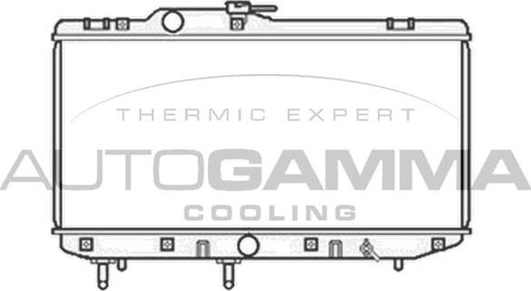 Autogamma 104192 - Радиатор, охлаждение двигателя autospares.lv