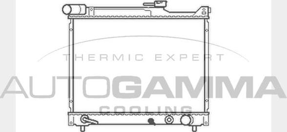 Autogamma 104149 - Радиатор, охлаждение двигателя autospares.lv