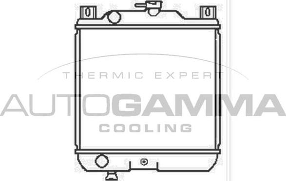Autogamma 104188 - Радиатор, охлаждение двигателя autospares.lv