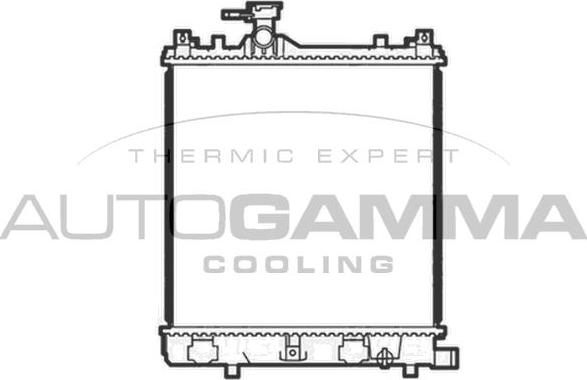 Autogamma 104132 - Радиатор, охлаждение двигателя autospares.lv