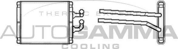 Autogamma 104814 - Теплообменник, отопление салона autospares.lv