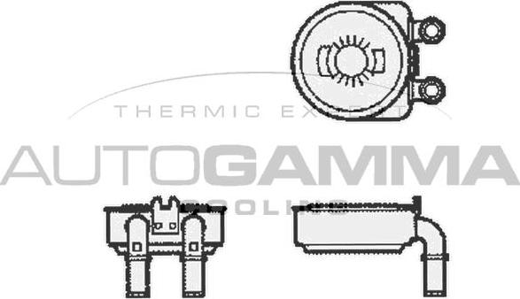 Autogamma 104784 - Масляный радиатор, двигательное масло autospares.lv