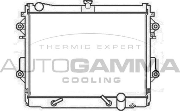 Autogamma 105699 - Радиатор, охлаждение двигателя autospares.lv